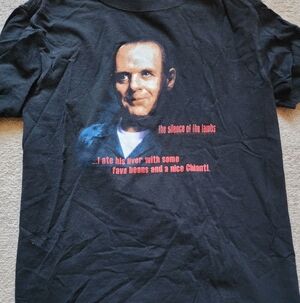 Anvil Black Graphic 'The Silence of the Lambs' Portrait Tee